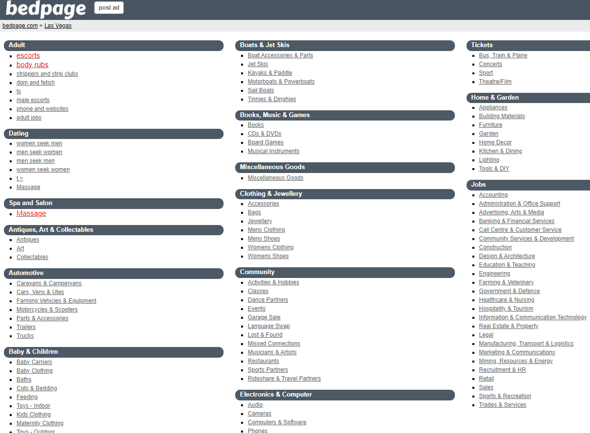 Bedpage Reviewed A Deep Dive into the Classifieds Landscape